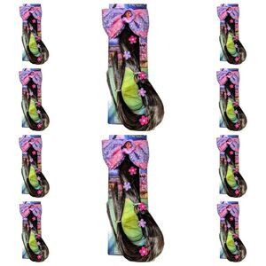 10 Claire’s Disney Encanto Girls Clip On Long Brown Hair Extension Sequin Bow